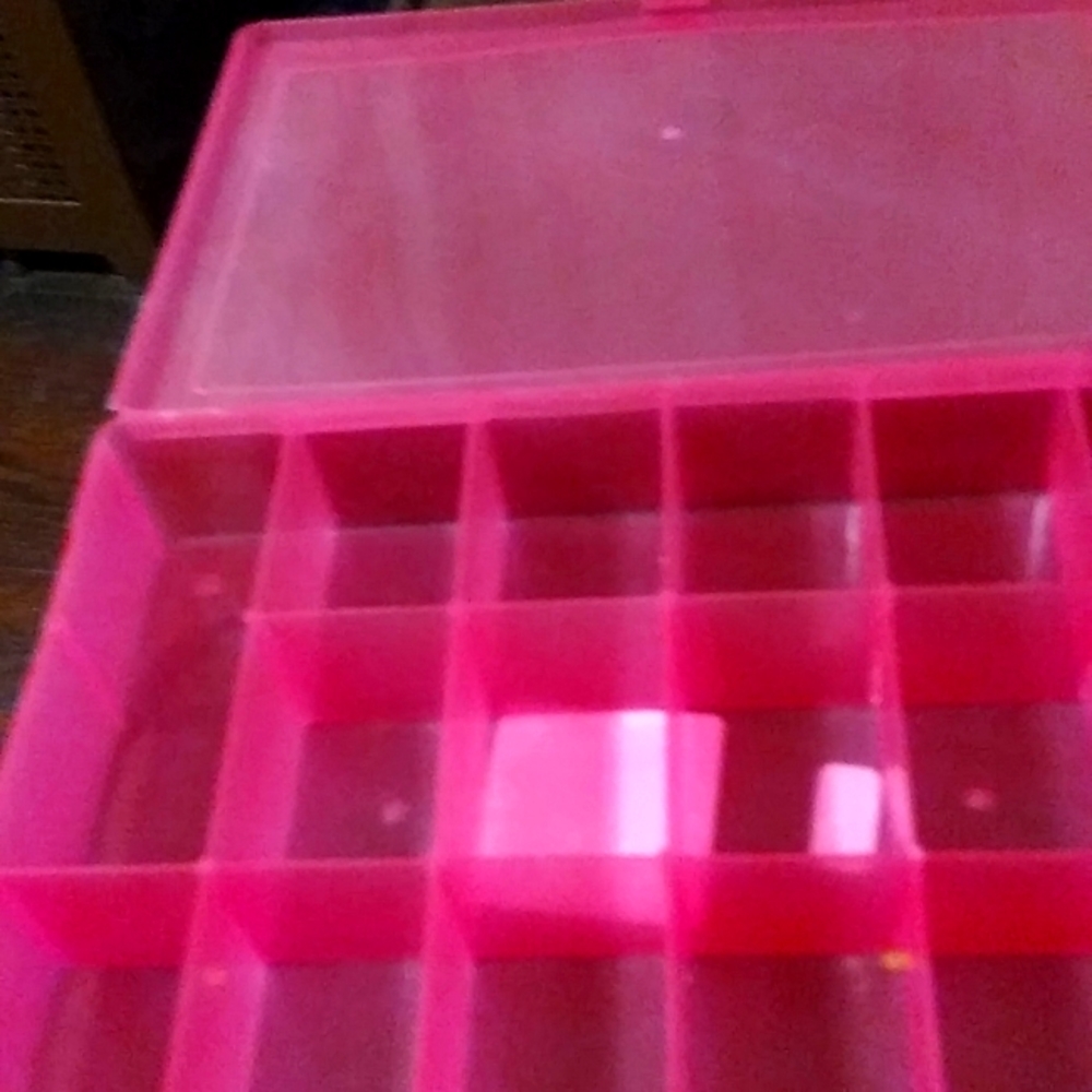 Pink storage container